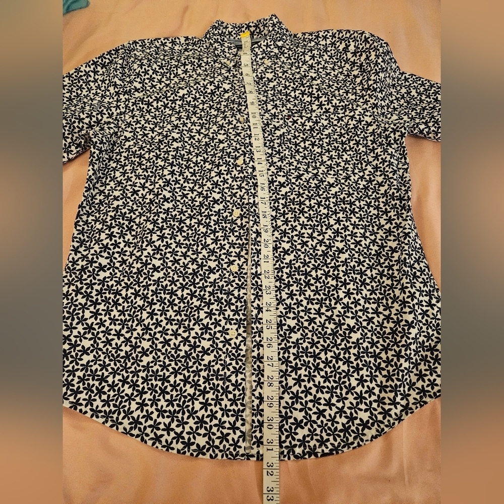Tommy Hilfiger‎ Navy and White Floral Shirt